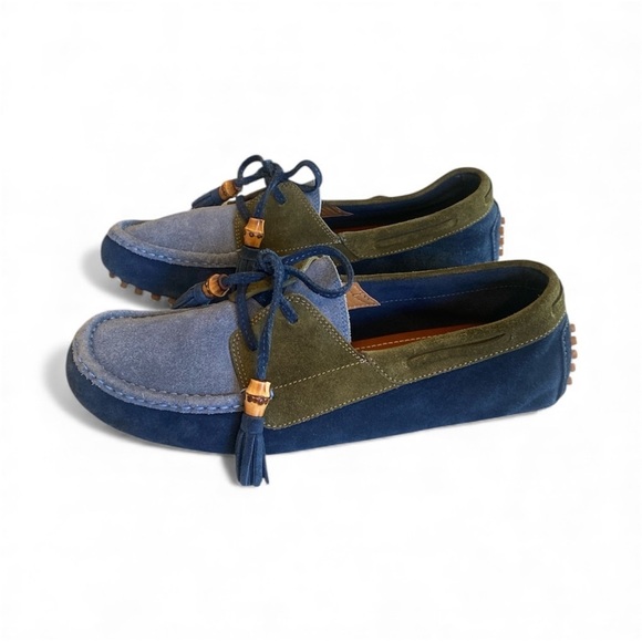 Gucci Suede Tassel Driving Loafers Men’s 7G Made in Italy main image 7